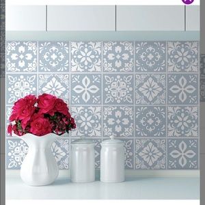Peel and stick decal set, 24 tiles. New